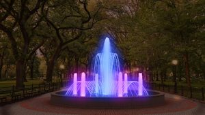 Fountain Set Chatedral 4 Lighting